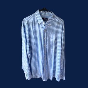 Men’s Vineyard Vines Classic Fit Tucker Linen Striped Shirt Size XL NWOT